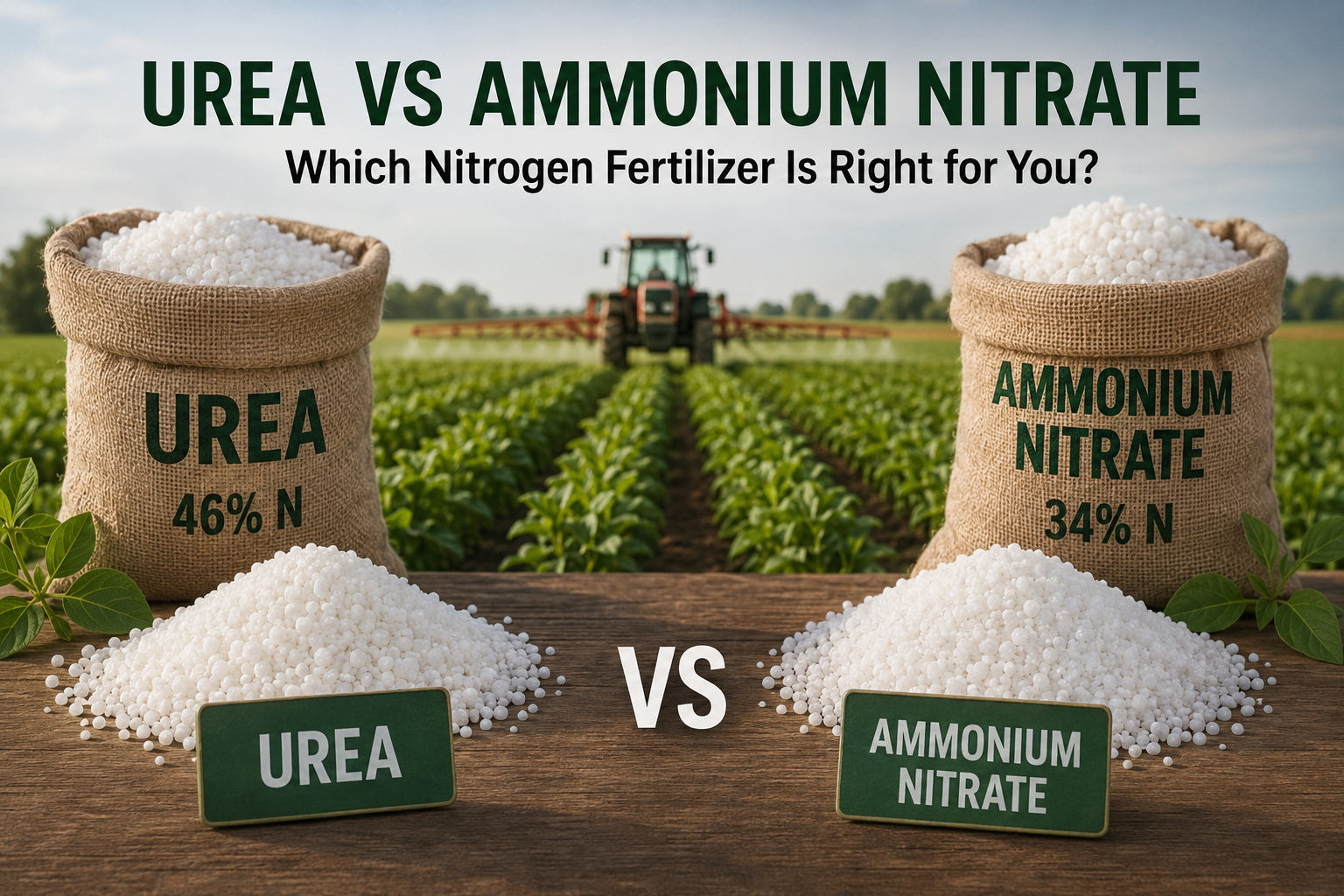 Urea vs Ammonium Nitrate: Which Nitrogen Fertilizer Is Right for You? cover